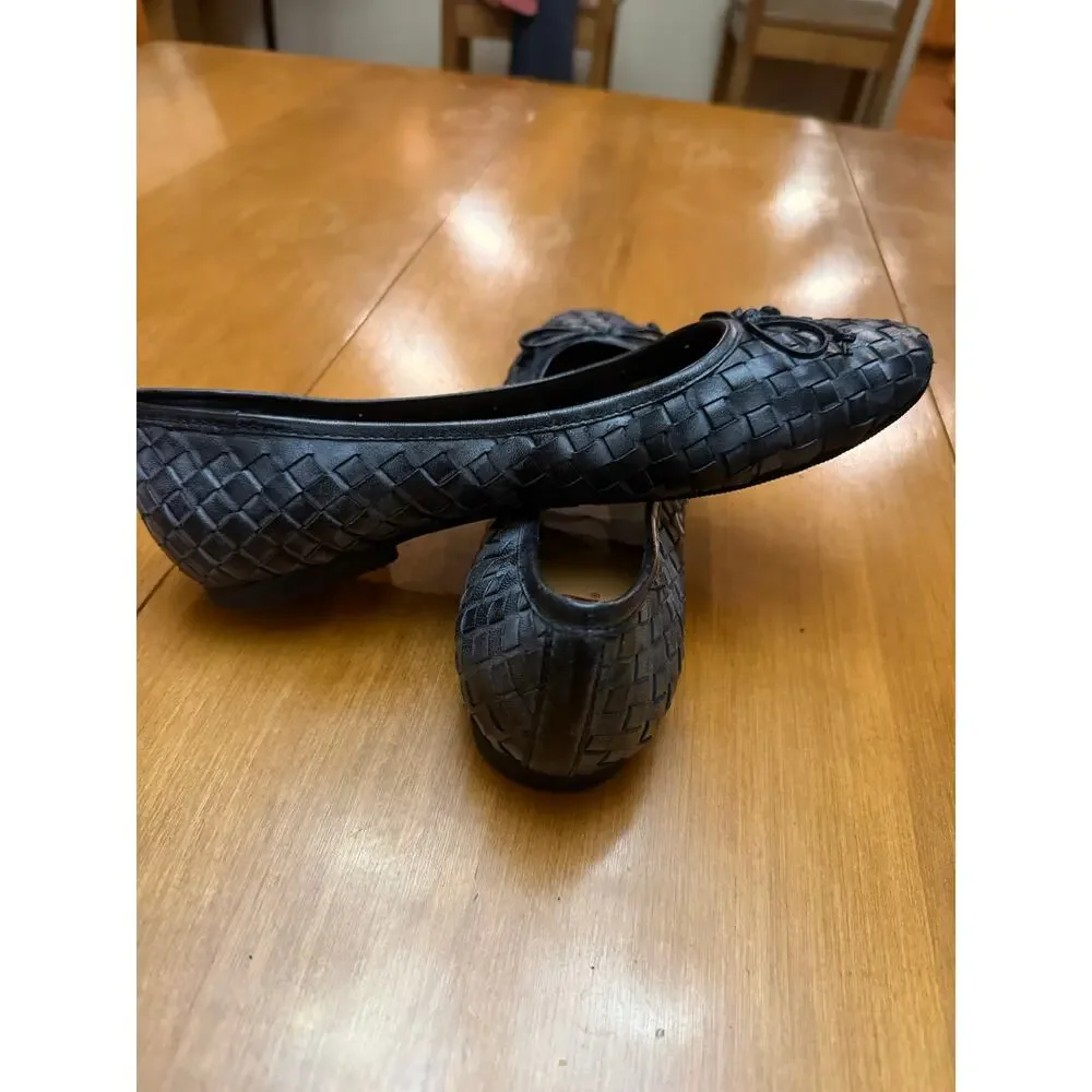 Roan by Bed Stu NWOB 9 distressed woven leather slip on ballerina flats boho